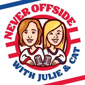 Listen to Never Offside with Julie & Cat in the App